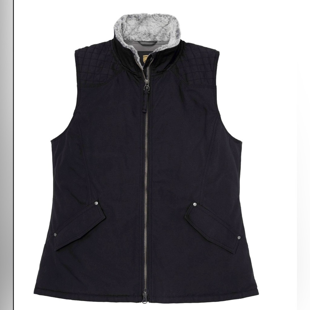Noble Equestrian Women's Black Quilted Vest